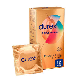 DUREX REAL FEEL PRESERVATIVO SIN LATEX 12 UNIDADES