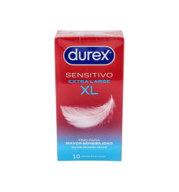 DUREX SENSITIVO XL PRESERVATIVOS 10 UNIDADES