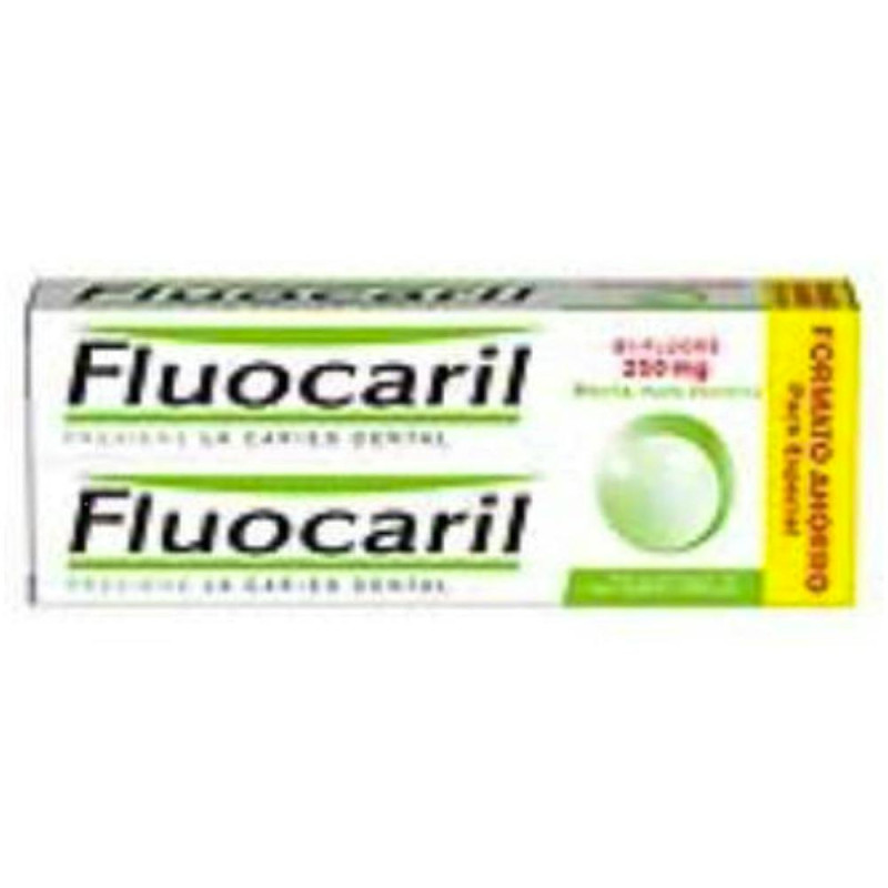 FLUOCARIL BIFLUORE 250 MG DENTIFRICO 2 TUBOS 125 ML DUPLO SABOR MENTA