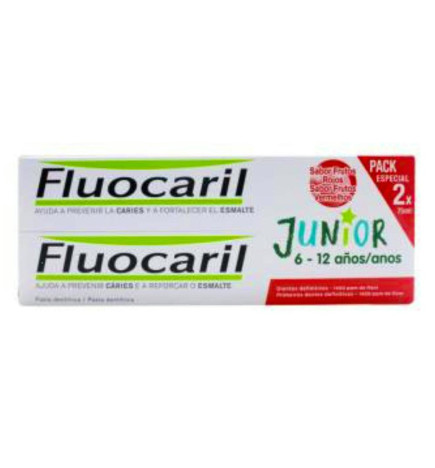 FLUOCARIL JUNIOR 2 TUBOS 75 ML SABOR FRUTOS ROJOS