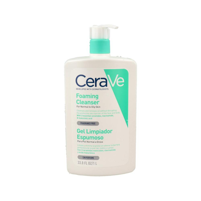 GEL LIMPIADOR ESPUMOSO CERAVE 1 ENVASE 1000 ML