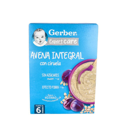 GERBER AVENA INTEGRAL CON CIRUELA 1 ESTUCHE 250 G