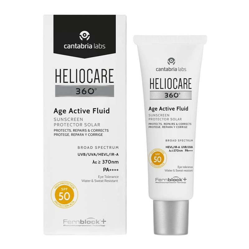 HELIOCARE 360º AGE ACTIVE FLUID PROTECTOR SOLAR PROTEGE REPARA Y CORRIGE 1 ENVASE 50 ML