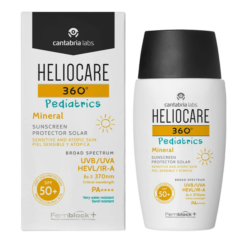 HELIOCARE 360º SPF 50+ PEDIATRICS MINERAL PROTECTOR SOLAR PIEL SENSIBLE Y ATOPICA 1 ENVASE 50 ML