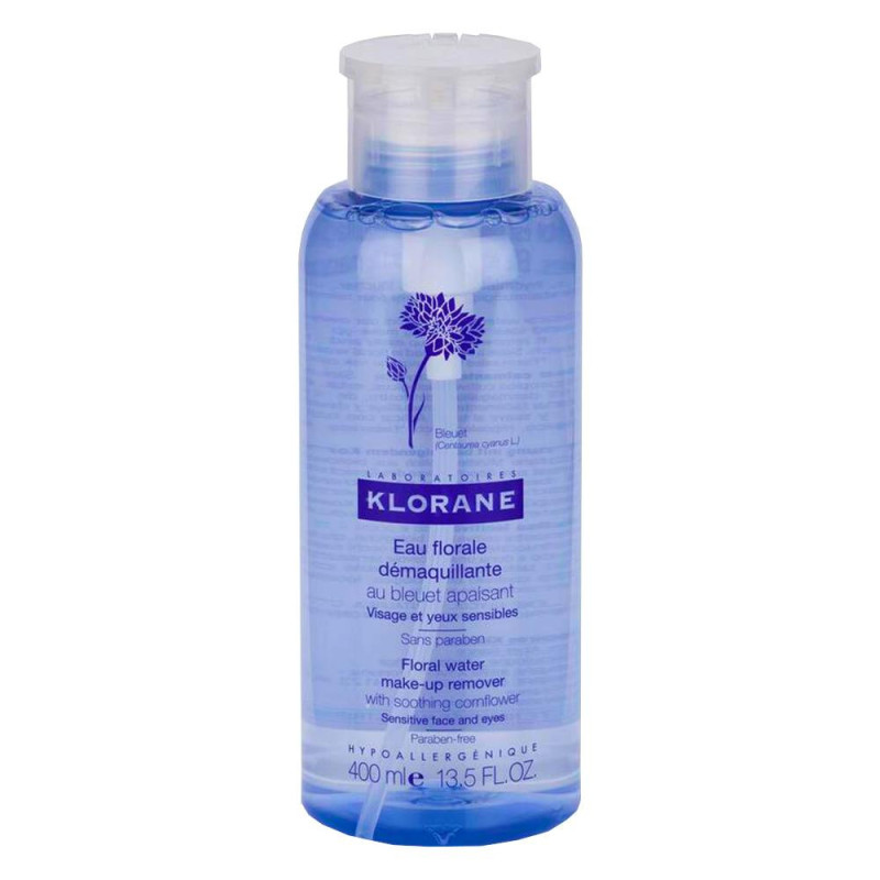 KLORANE AGUA MICELAR AL ACIANO DESMAQUILLANTE 3 EN 1 1 ENVASE 400 ML