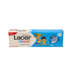 LACER INFANTIL GEL DENTAL 1 TUBO 75 ML SABOR FRESA