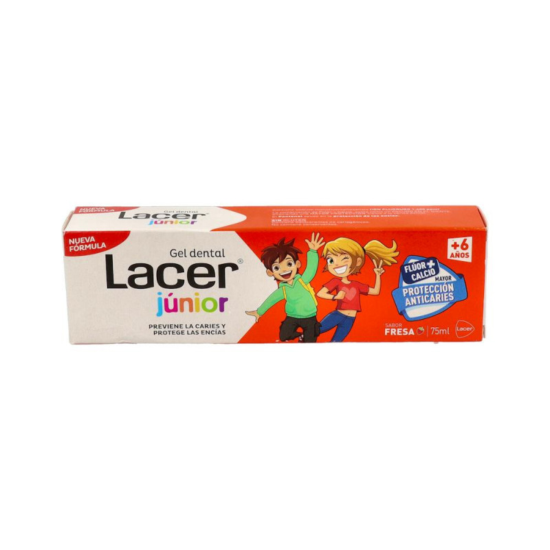 LACER JUNIOR GEL DENTAL 1 TUBO 75 ML SABOR FRESA