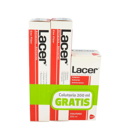 LACER PACK DUPLO PASTA 125ML + COLUTORIO 200ML