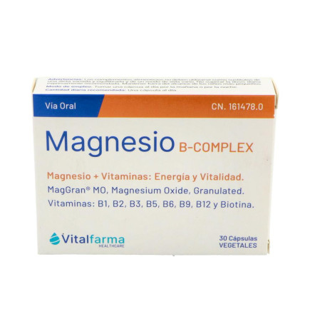 MAGNESIO B COMPLEX 30 CAPSULAS