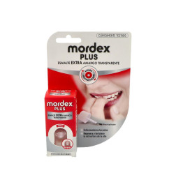 MORDEX PLUS ESMALTE AMARGO TRANSPARENTE 1 ENVASE 9 ml CON PINCEL
