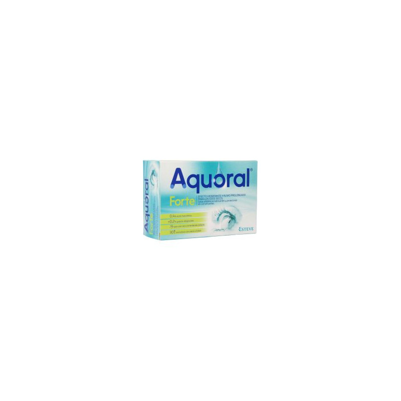 AQUORAL FORTE GOTAS OFTALMICAS LUBRICANTES ESTERILES 30 MONODOSIS 05 ml