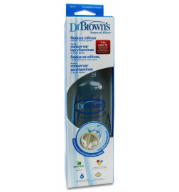 BIBERON BOCA ANCHA PP OPTIONS+ DR BROWN´S NATURAL FLOW 1 UNIDAD 270 ML OCEANO