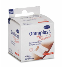 ESPARADRAPO HIPOALERGICO OMNIPLAST TEJIDO RESISTENTE 1 UNIDAD 5 M X 125 CM