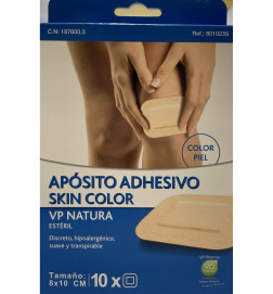 APOSITO ESTERIL ADHESIVO VP NATURA 10 UNIDADES 10 X 8 CM SKIN COLOR