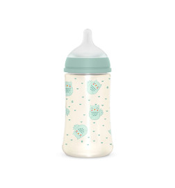 BIBERON SUAVINEX TETINA FISIOLOGICA SILICONA PREMIUM BONHOMIA 1 UNIDAD 270 ML TALLA M