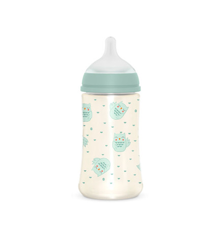 BIBERON SUAVINEX TETINA FISIOLOGICA SILICONA PREMIUM BONHOMIA 1 UNIDAD 270 ML TALLA M
