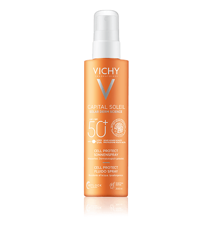 CAPITAL SOLEIL CELL PROTECT WATER FLUID SPF 50+ SPRAY 1 ENVASE 200 ML