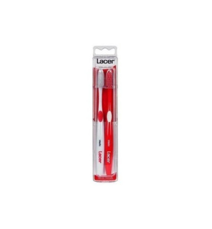 CEPILLO DENTAL ADULTO LACER MEDIO DUPLO 1 UNIDAD
