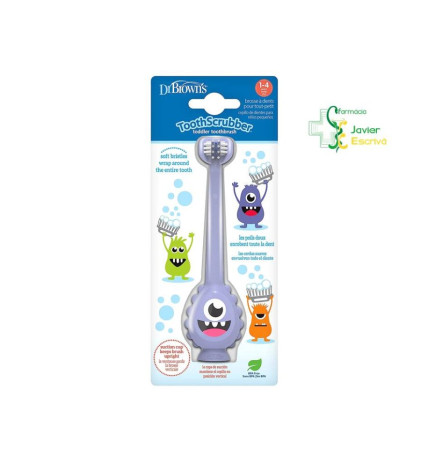 CEPILLO DENTAL INFANTIL DR BROWN´S 1 UNIDAD MONSTRUO