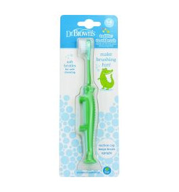 CEPILLO DENTAL INFANTIL DR BROWN´S COCODRILO 14 AÑOS