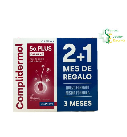 COMPLIDERMOL 5ALFA PLUS 180 CAPSULAS PACK 2 + 1
