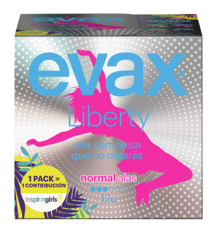 COMPRESAS EVAX LIBERTY NORMAL 12 U