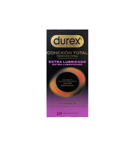 DUREX CONEXION TOTAL EXTRA LUBRICADO 10 PRESERVATIVOS