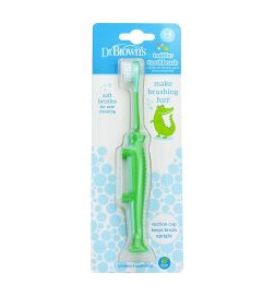 CEPILLO DENTAL INFANTIL DR BROWN´S COCODRILO 14 AÑOS