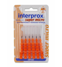 CEPILLO DENTAL INTERPROXIMAL INTERPROX SUPER MICRO 6 UNIDADES