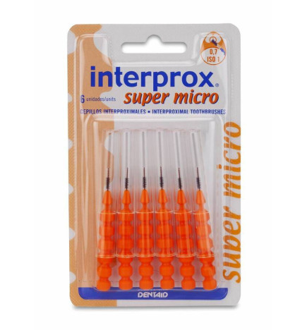 CEPILLO DENTAL INTERPROXIMAL INTERPROX SUPER MICRO 6 UNIDADES