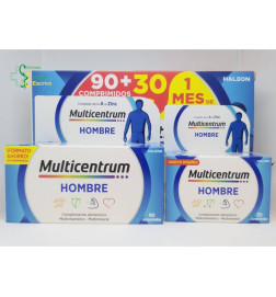 MULTICENTRUM HOMBRE 90 COMPRIMIDOS + 30 COMPRIMIDOS PACK PROMOCIONAL