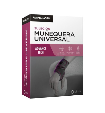 MUÑEQUERA UNIVERSAL FARMALASTIC ADVANCE TECH 1 UNIDAD TALLA UNICA