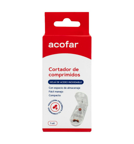 ACOFAR PASTILLERO CORTADOR DE COMPRIMIDOS 1 UNIDAD
