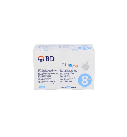 AGUJA PARA PLUMAS ESTERIL BD 31 G (025 MM X 8 MM) 100 U/CAJA
