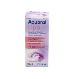 AQUORAL LIPO SOLUCION OFTALMICA LUBRICANTE ANTIOXIDANTE ESTERIL 1 FRASCO 10 ML