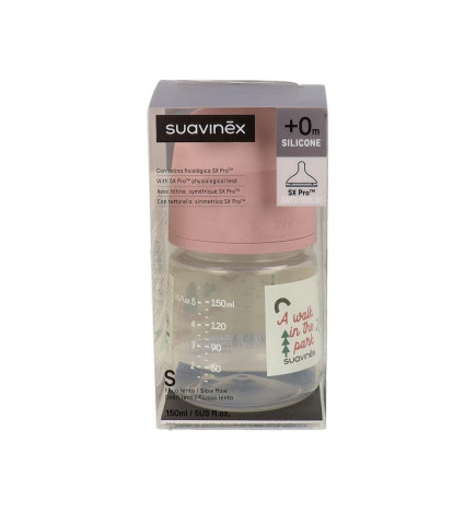 BIBERON TETINA SILICONA FISIOLOGICA SUAVINEX FLUJO M 150 ML