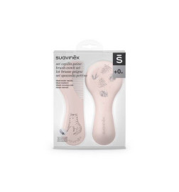 CEPILLO Y PEINE INFANTIL SOFT SUAVINEX ROSA DECORADO