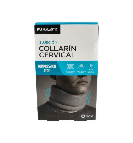COLLARIN CERVICAL FARMALASTIC COMPRESSION TECH 1 UNIDAD ADULTO TALLA UNICA