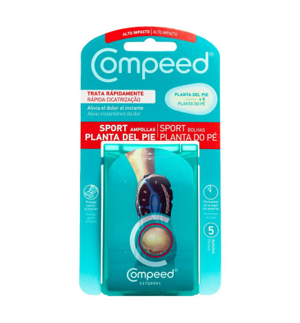 COMPEED SPORT AMPOLLAS PLANTA DEL PIE 5 UNIDADES