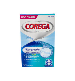 COREGA BLANQUEADOR LIMPIEZA PROTESIS DENTAL 30 TABLETAS