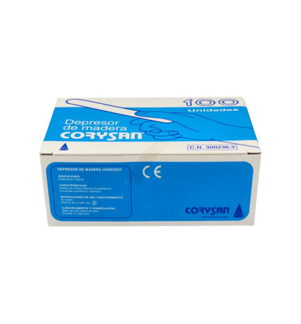 DEPRESORES DE MADERA CORYSAN 100 UNIDADES
