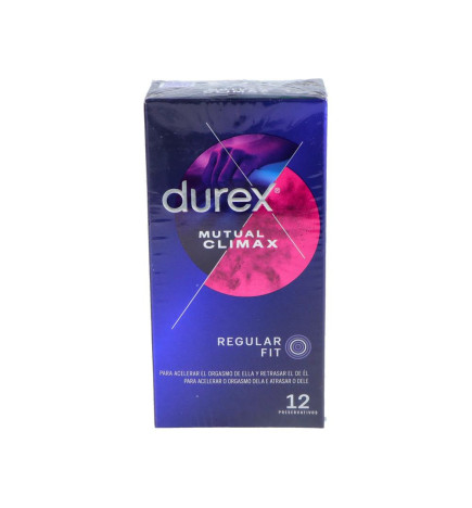 DUREX MUTUAL CLIMAX PRESERVATIVOS 12 UNIDADES