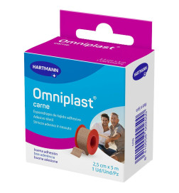 ESPARADRAPO HIPOALERGICO OMNIPLAST TEJIDO RESISTENTE 1 UNIDAD 5 M X 25 CM