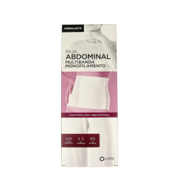 FAJA ABDOMINAL MULTIBANDA MONOFILAMENTO FARMALASTIC 1 UNIDAD TALLA GRANDE COLOR BLANCO
