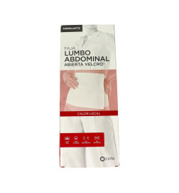 FAJA LUMBOABDOMINAL ABIERTA VELCRO FARMALASTIC 1 UNIDAD TALLA GRANDE COLOR BEIGE