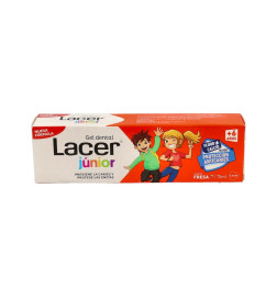 LACER JUNIOR GEL DENTAL 1 TUBO 75 ML SABOR FRESA