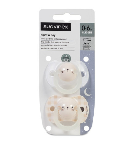 CHUPETE SILICONA FISIOLOGICO SUAVINEX FUSION 4  18 MESES 2 UNIDADES