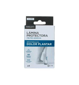 LAMINA PROTECTORA FIELTRO ADHESIVA FARMALASTIC 4 UNIDADES TALLA UNICA