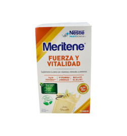 MERITENE FUERZA Y VITALIDAD BATIDO 15 SOBRES 30 G SABOR VAINILLA
