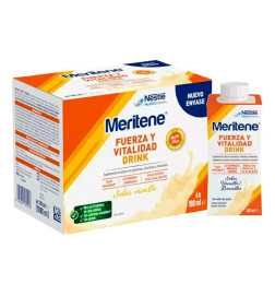 MERITENE FUERZA Y VITALIDAD DRINK 6 BOTELLAS 180 ML SABOR VAINILLA